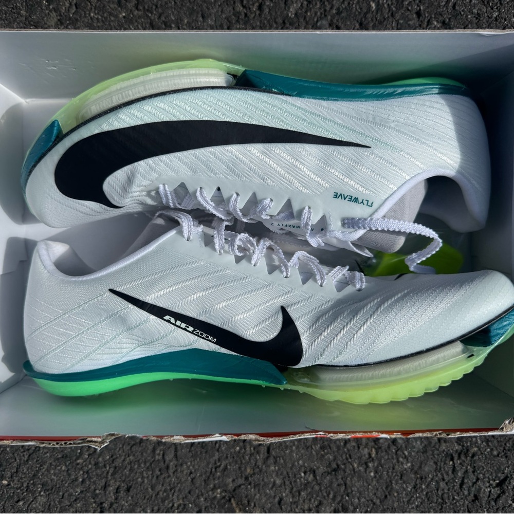 Nike Air Zoom  Maxfly 2 Track and Field Sprinting Spike Shoes Sz 7.5